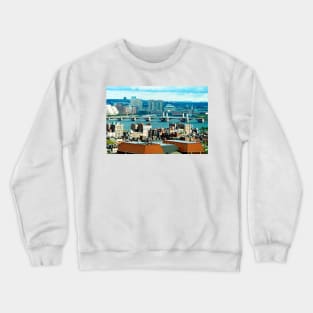 Longfellow Bridge and Boston Skyline Crewneck Sweatshirt